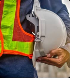 Engenheiro da CONSULTEC em frente de obra